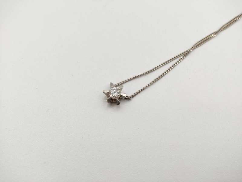 ネックレス　買取　PT850　0.37CT