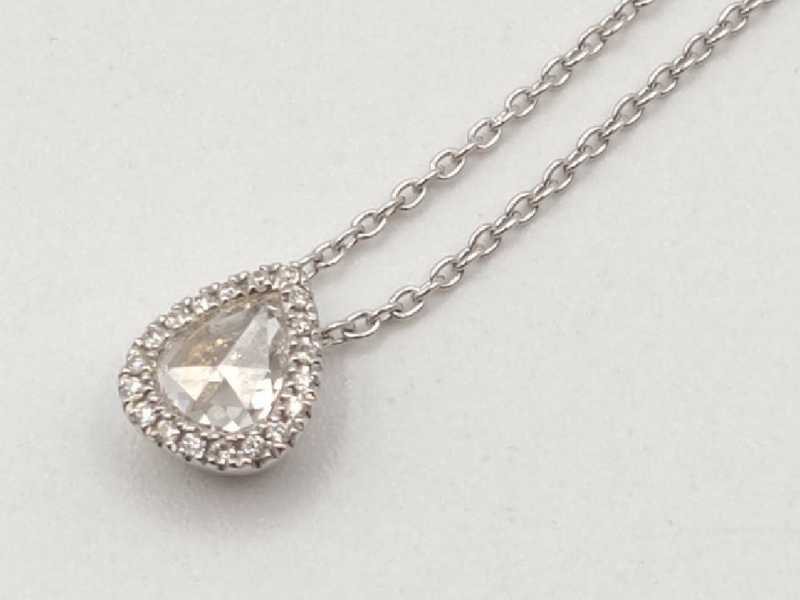 K18WGネックレス　買取　ダイヤモンド0.25CT