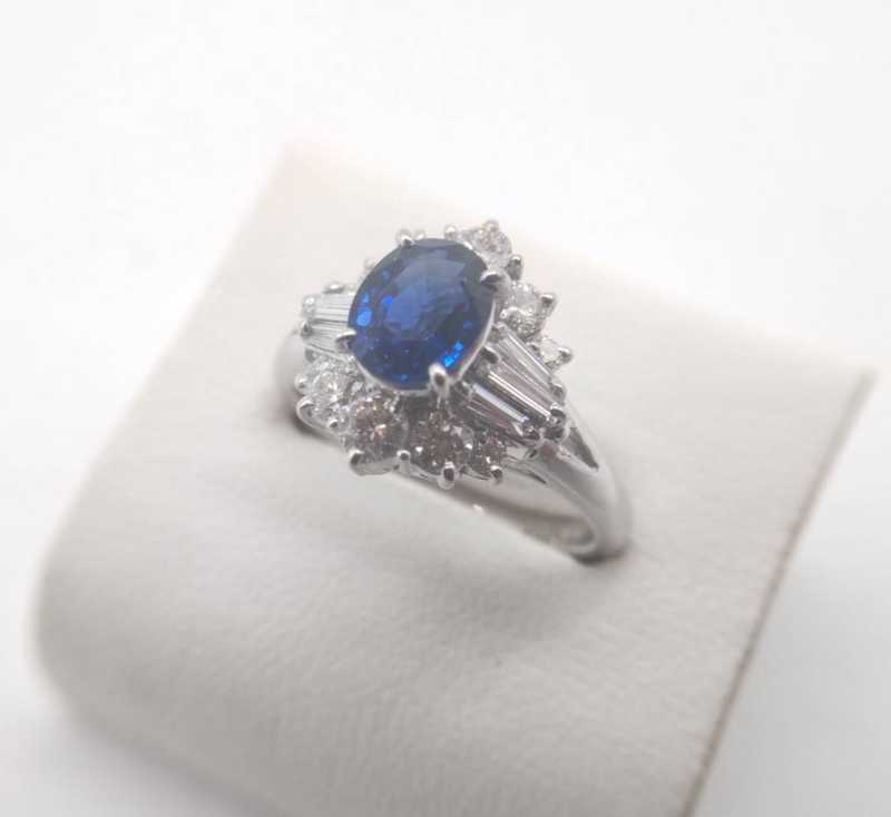 PT900リング　買取　サファイア　1.5CT