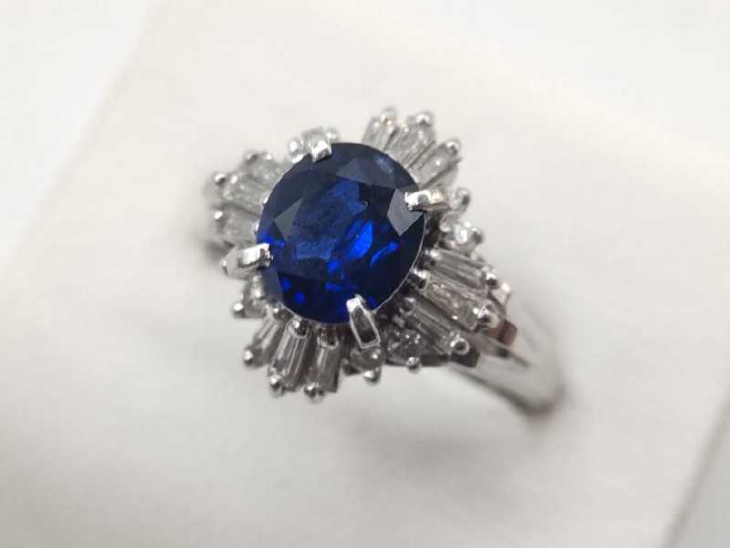 PT900リング　買取　サファイア　1.5CT