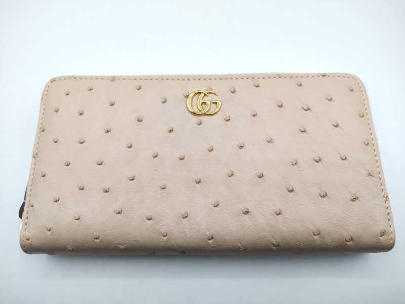 グッチ買取 長財布 オーストリッチ