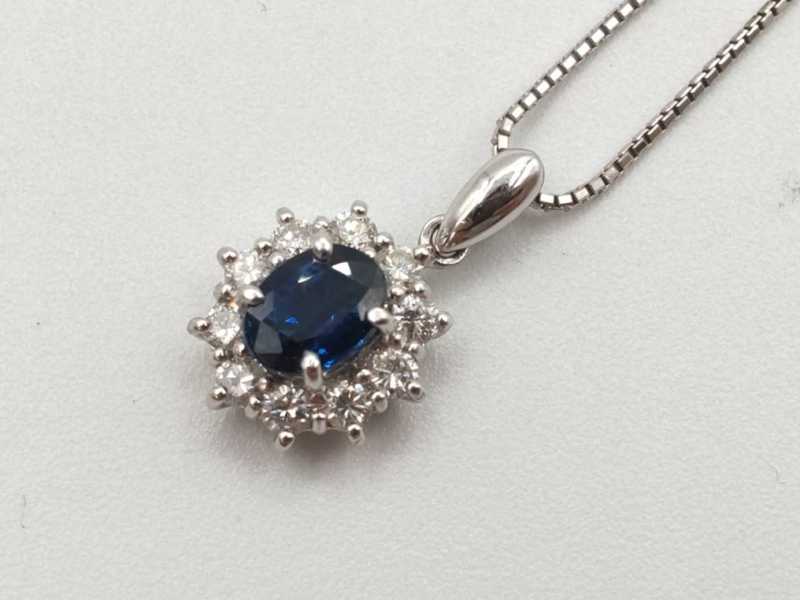 PT850 900 ネックレス　買取　サファイア　1.5CT