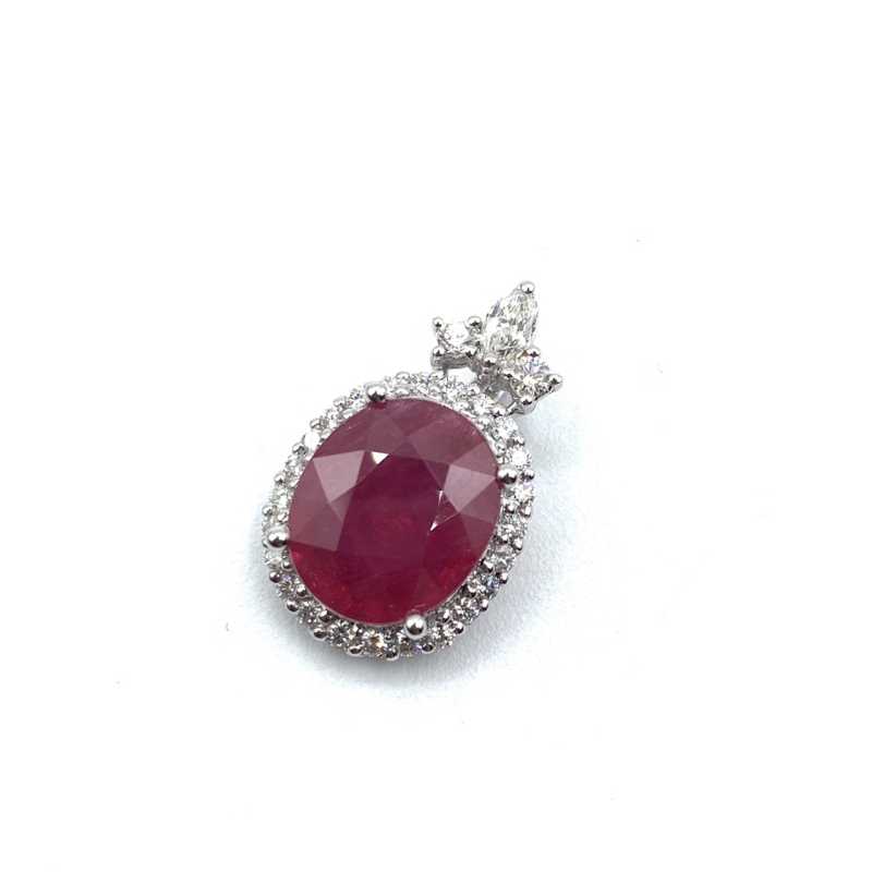 宝石買取 ペンダント プラチナ ダイヤモンド ルビー5ct