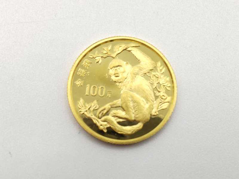 コイン　買取　中華人民共和国100元金貨
