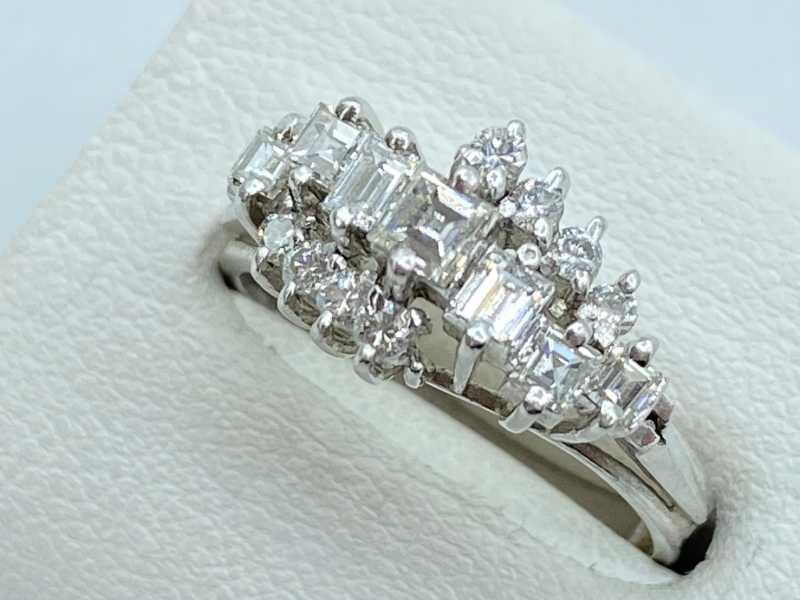 ダイヤモンド買取 プラチナ台 ダイヤモンド デザインリング