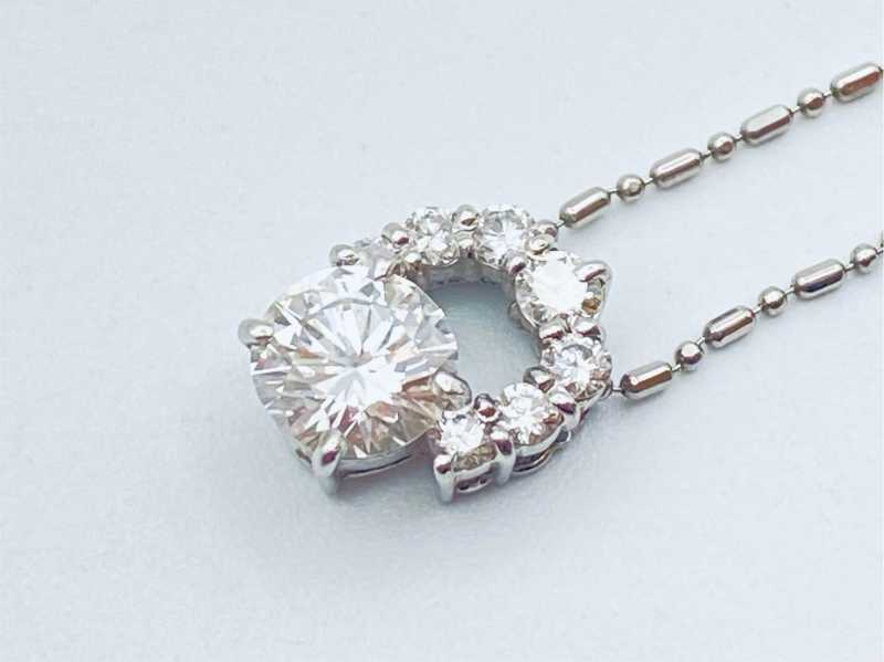 ダイヤモンド買取 プラチナ台 ダイヤモンド デザイン ネックレス