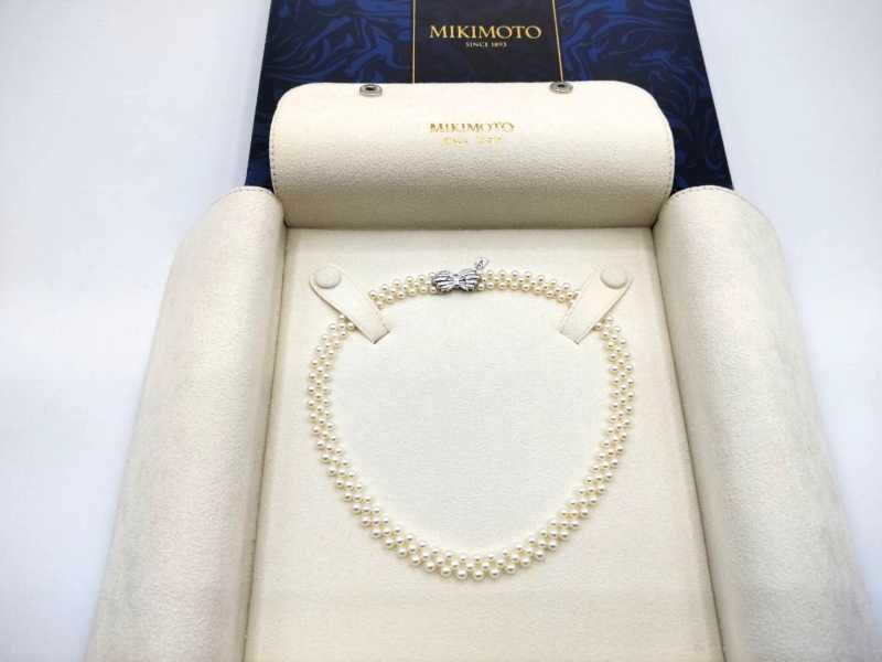 MIKIMOTO ミキモト真珠ネックレス 6-6.25 あこやパール チョーカー  
