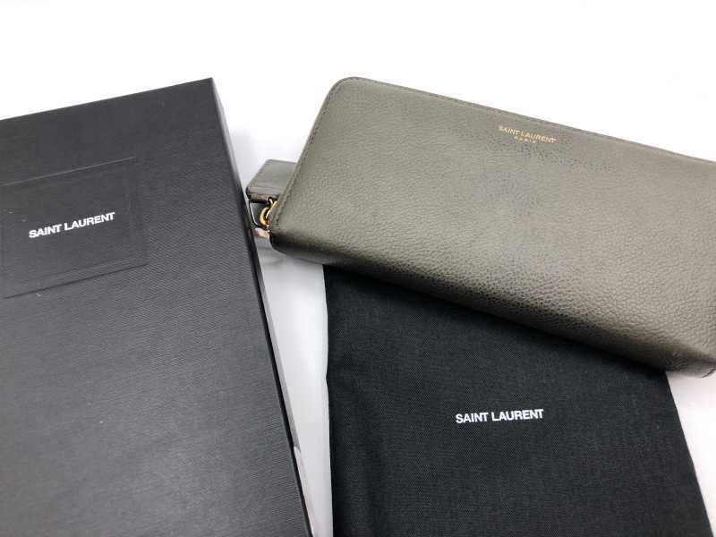 サンローラン買取 ラウンドファスナー長財布