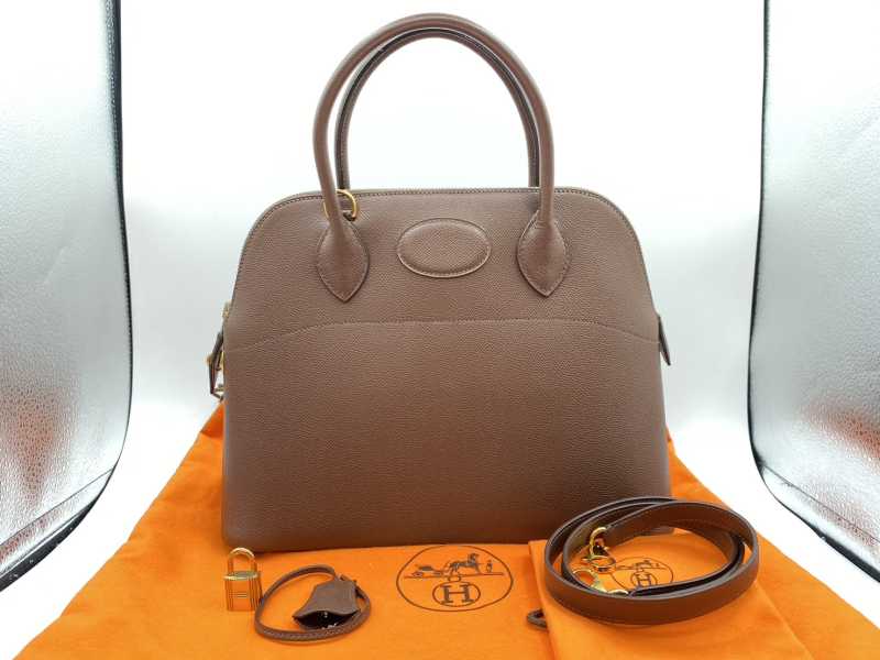 エルメス買取 ボリード 31 クシュベル ショコラ G金具 □F刻