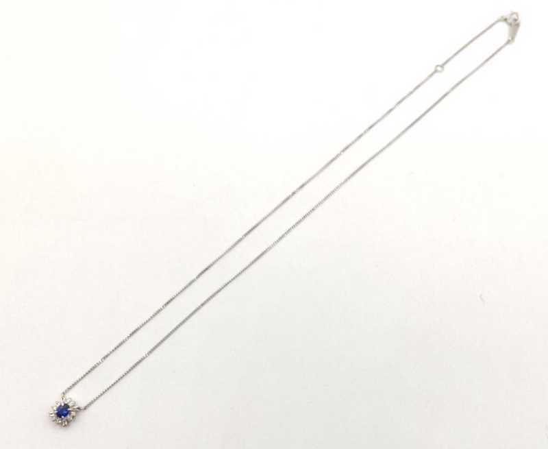 PT900ネックレス　買取　サファイア　1.07CT