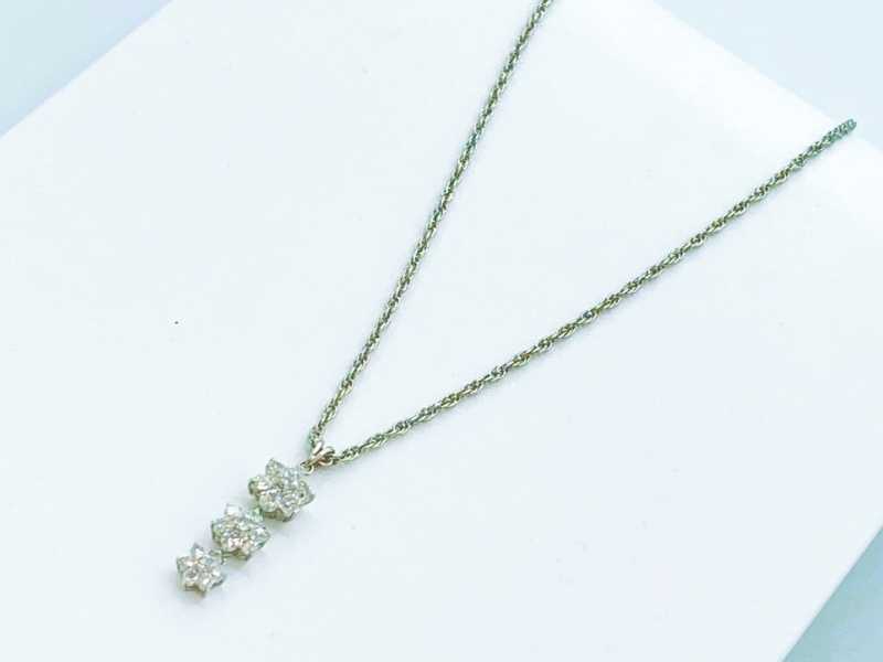 ダイヤモンド買取 プラチナ台 ダイヤモンド 2.00ct フラワーモチーフ ネックレス