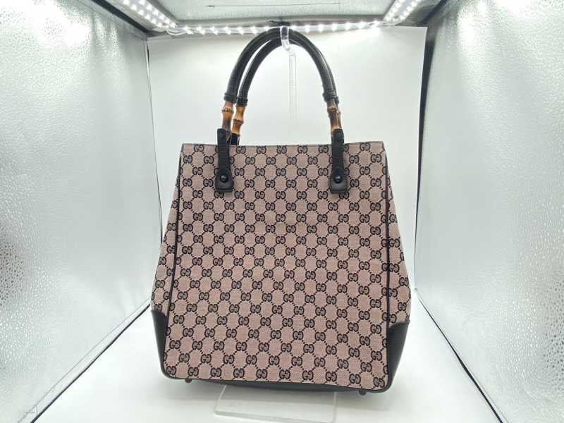 グッチ買取 バンブー GGキャンバス トートバッグ 112580