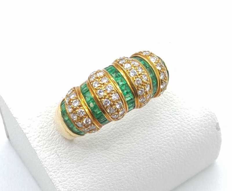 K18リング　買取　エメラルド　1.0CT