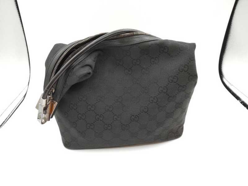 グッチ　買取　ワンショルダーバッグ　キャンバス/ブラック