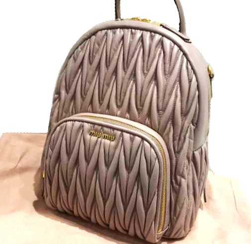 MADRAS リュック バックパック miumiu 水色 ブルー 無き