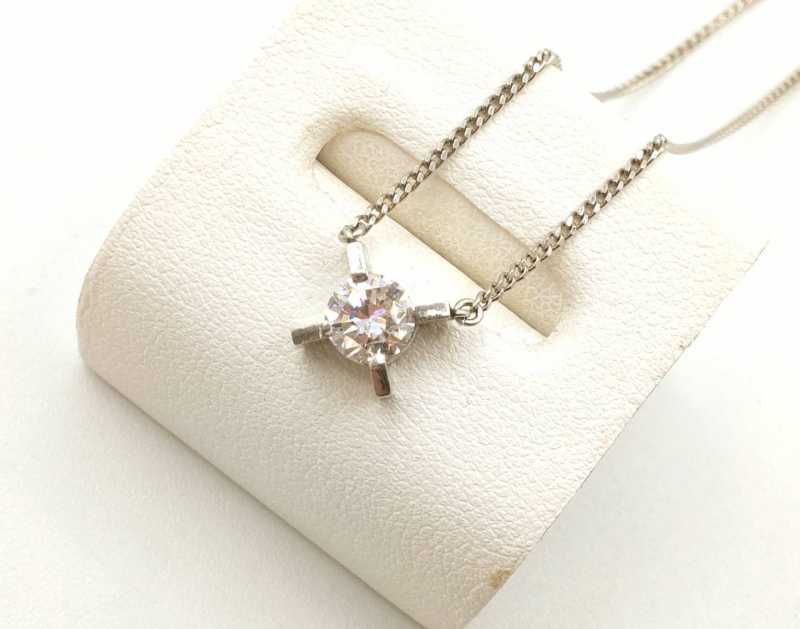 PT900/850ネックレス　買取　ダイヤモンド　0.58CT