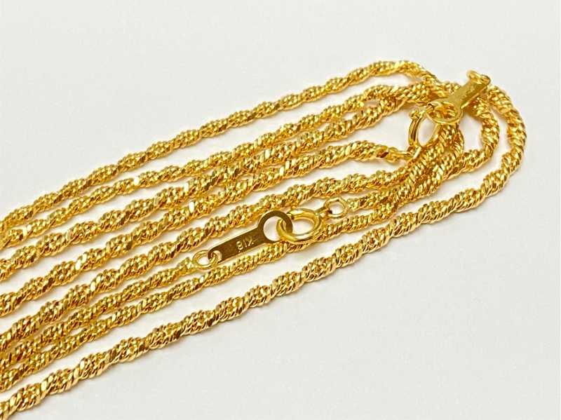 金買取 K18 ネックレス 2点 15.8g