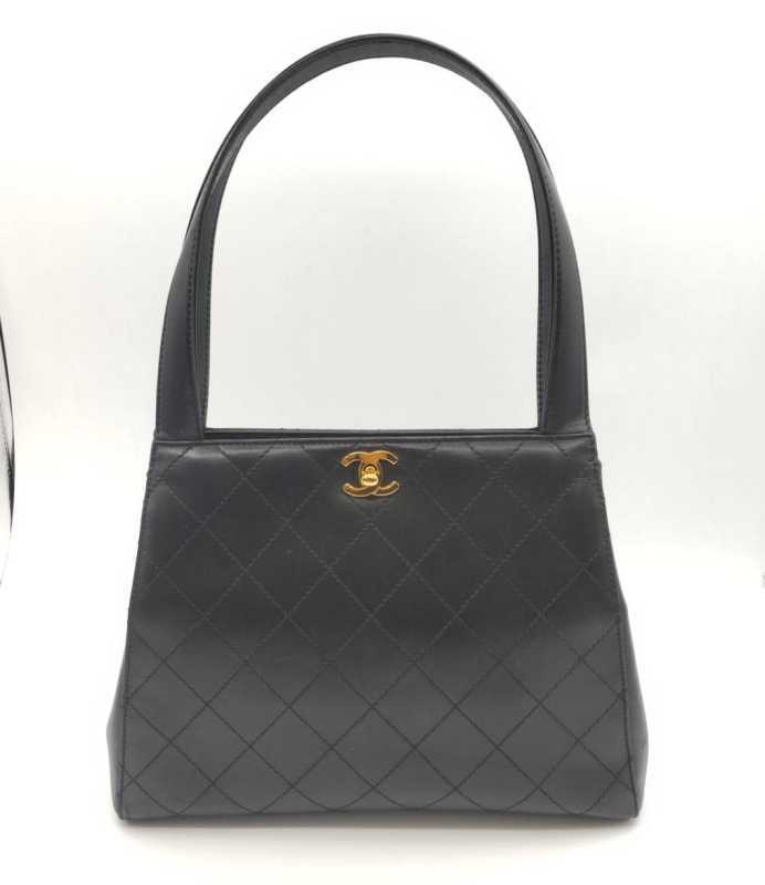 シャネル　買取　ワンショルダーバッグ　ブラック/ラム	