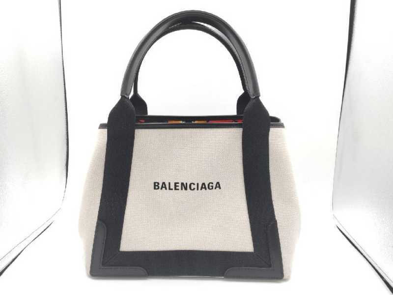 バレンシアガ　買取　ネイビーカバス　339933	