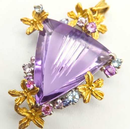 岩倉康二買取　アメジストペンダントトップ