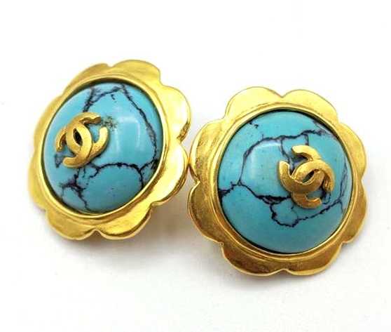 シャネル買取　ターコイズイヤリング