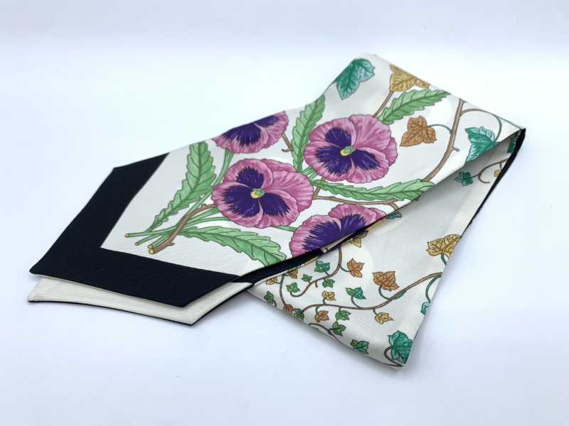 グッチ買取 フローラプリントネックボウ 756912