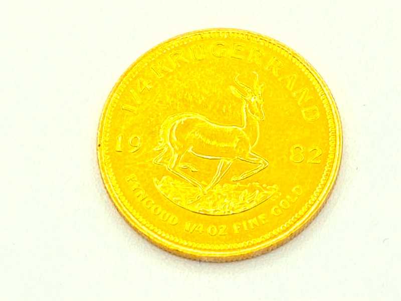 金買取 K22 南アフリカ クルーガーランド金貨 1/4oz 8.4g 