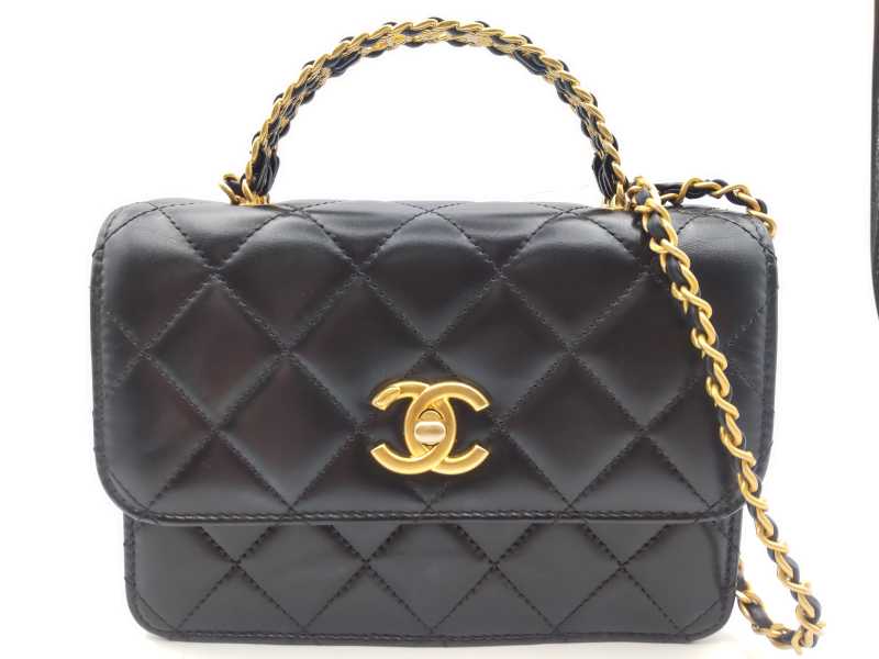 シャネル買取 マトラッセ トップハンドルフラップバッグ