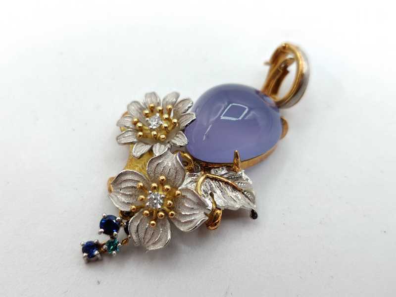 ジュエリーデザイナー石川暢子作ブローチ