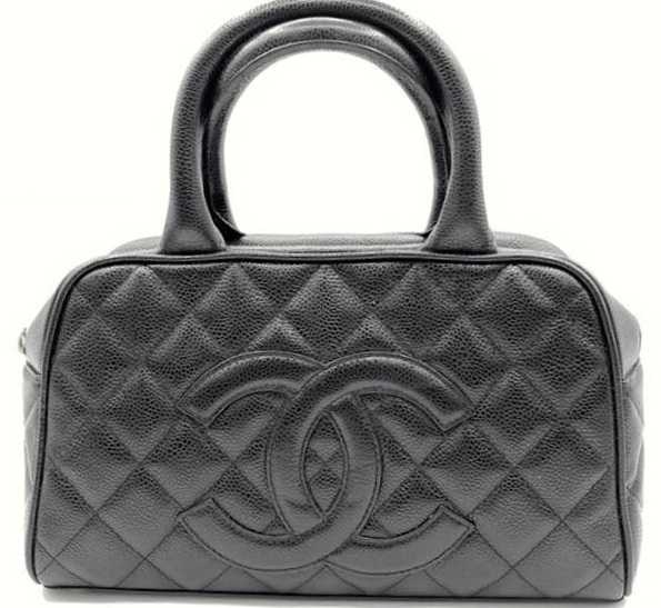 シャネル買取　ミニボストンバッグ　キャビアスキン