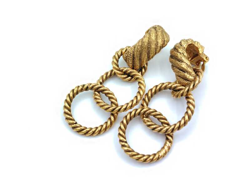 シャネル買取 ヴィンテージ 3連ドロップ イヤリング