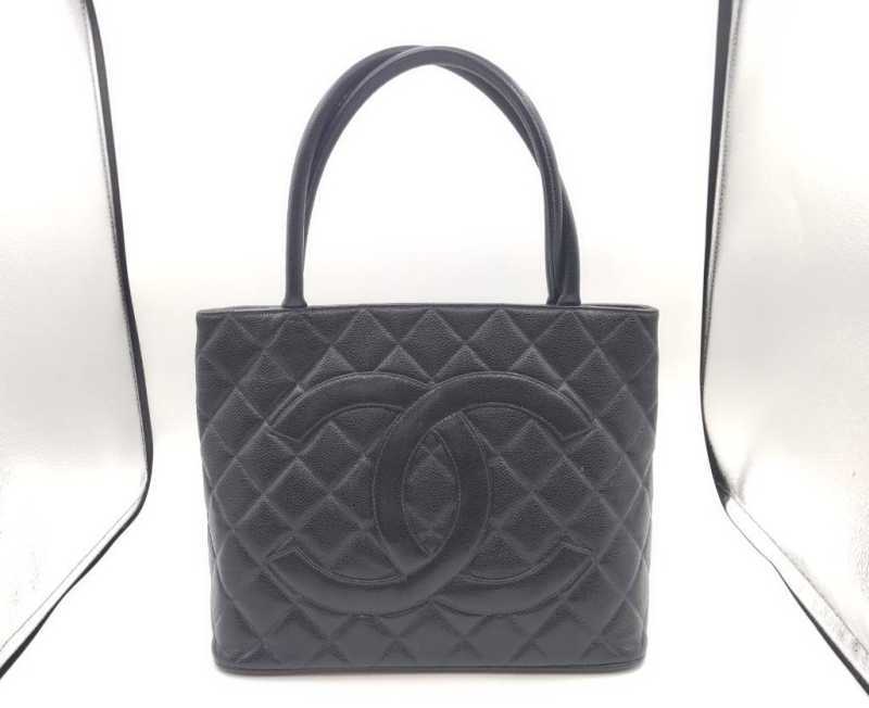 シャネル　買取　復刻トート　キャビア/ブラック	