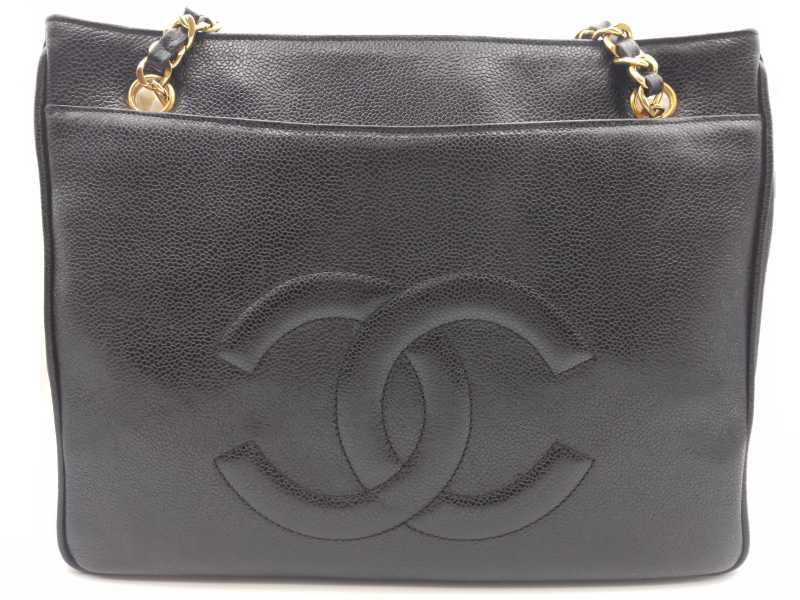 シャネル買取 チェーントートバッグ キャビア ココマーク