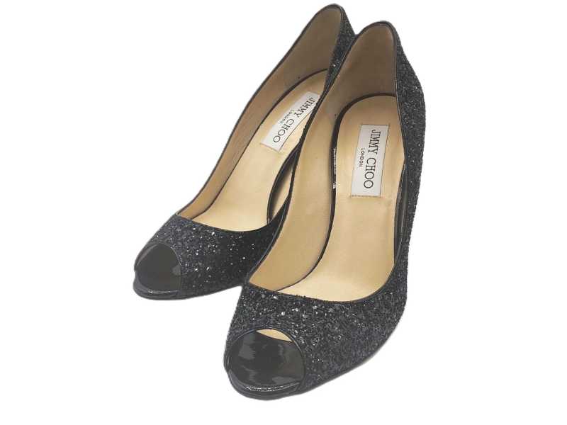 美品 レア ブライダルJIMMY CHOO グリッター パンプス JIMMYCHOO  