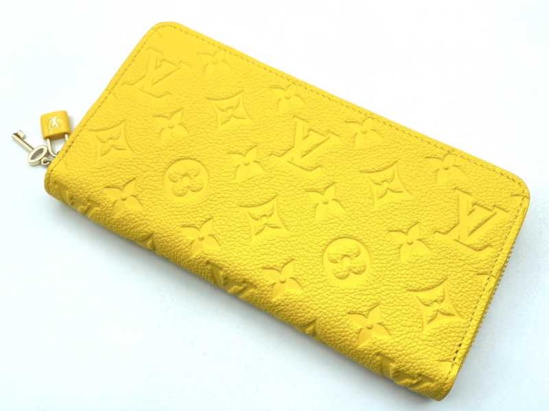 ルイヴィトン新品買取 ジッピーウォレット アンプラント ギンコイエロー M13577