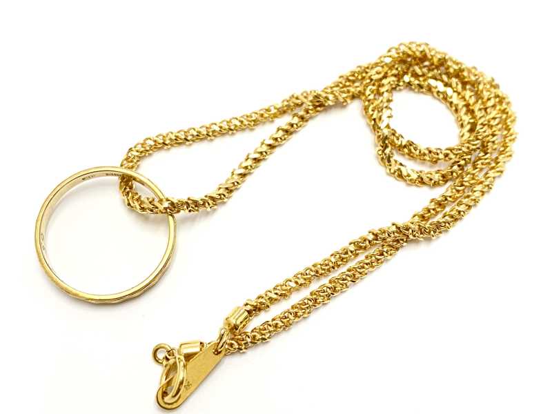 K18リング ネックレス 12.3g