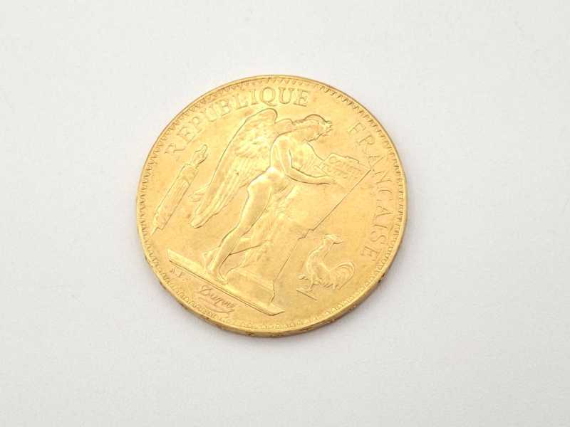 金買取 100フラン金貨 K21.6