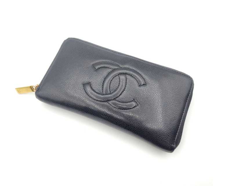 シャネル買取 ラウンドファスナー長財布