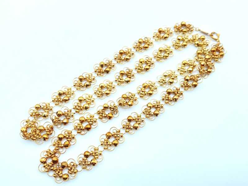 金買取 K18 デザインネックレス 36.3g
