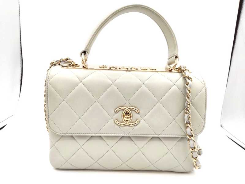 シャネル買取 トレンディCC トップハンドル マトラッセ ショルダーバッグ バッグ A92236