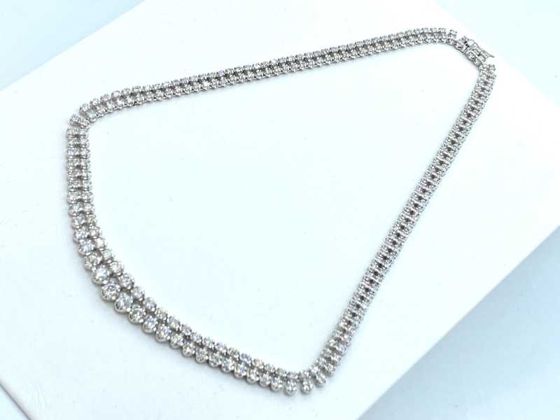 ダイヤモンド買取 プラチナ台 ダイヤモンド 10.0ct テニスネックレス