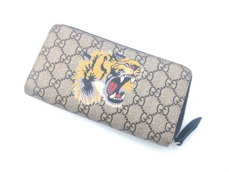 グッチ　買取　GGスプリーム ラウンド長財布