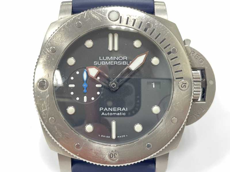 パネライ買取 ルミノール サブマーシブル 1950 3デイズ チタニオ PAM01305