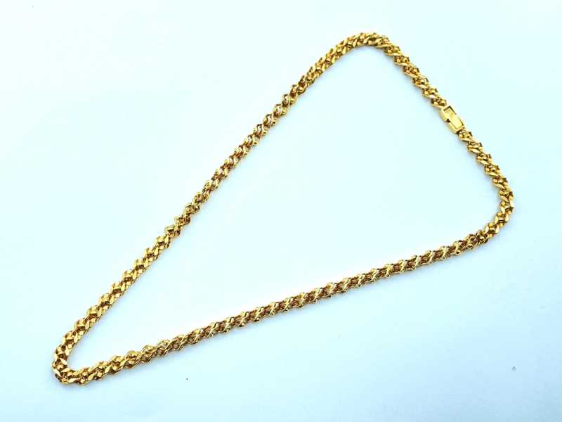 金買取 K18 デザインネックレス 29.7g