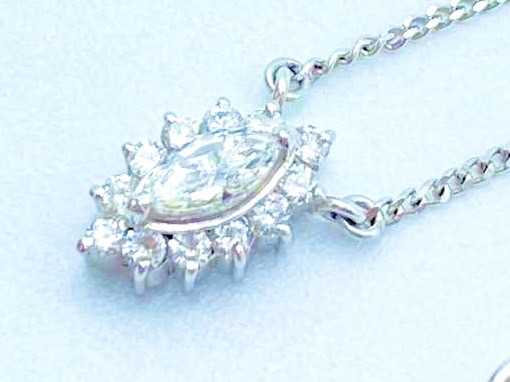ダイヤモンド買取 プラチナ台 ダイヤモンド 0.50ct デザイン ネックレス