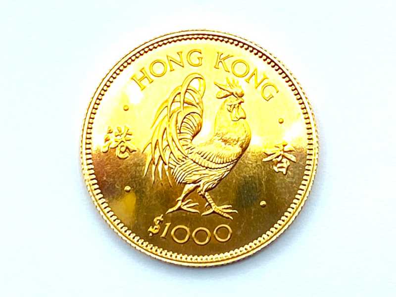 金買取 K22 香港 十二支 酉 1000ドル金貨 16.0g