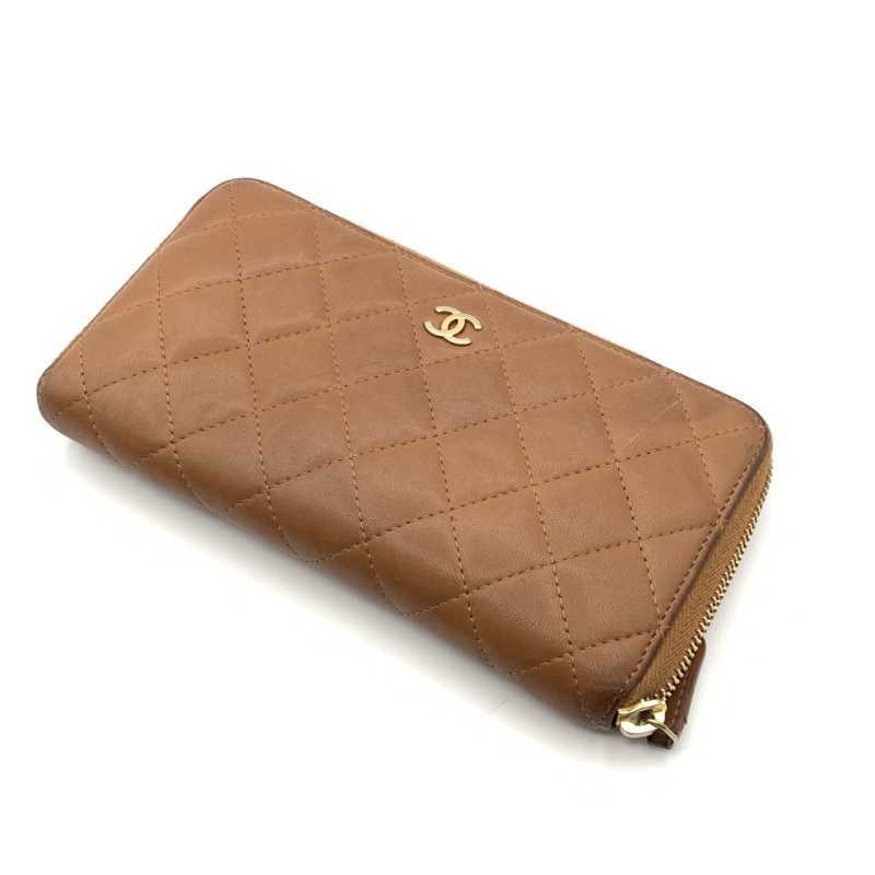 シャネル買取 ラウンドファスナー財布
