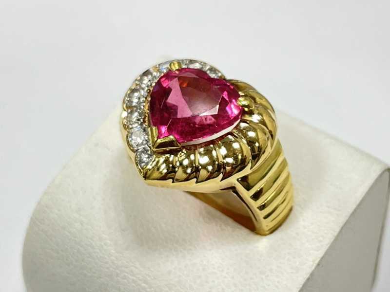 金買取 リング 宝石 K18