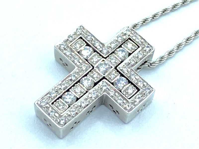 ダミアーニ買取 750WG ベルエポック クロス ダイヤ ネックレス