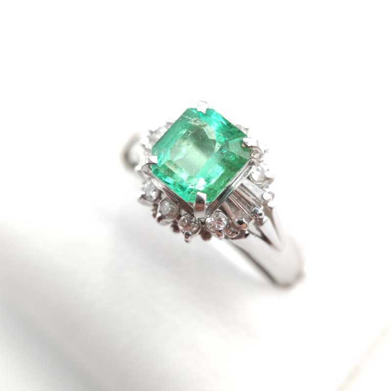 宝石買取 リング プラチナ エメラルド